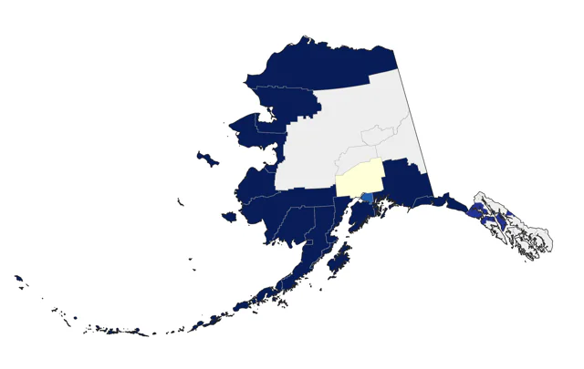 Aleutian Tern county map