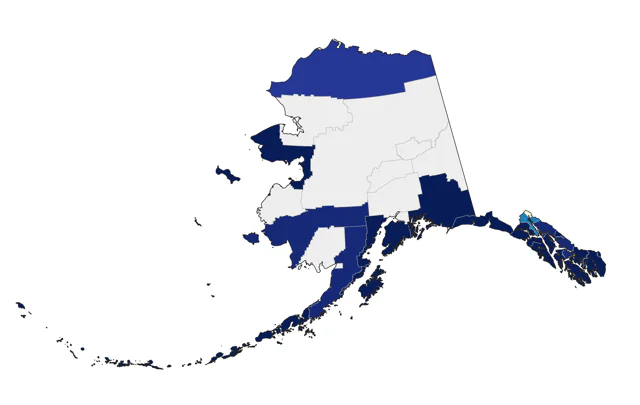 Ancient Murrelet county map