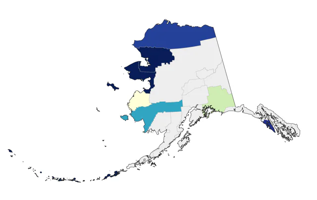 Arctic Loon county map