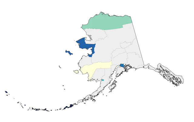 Baikal Teal county map