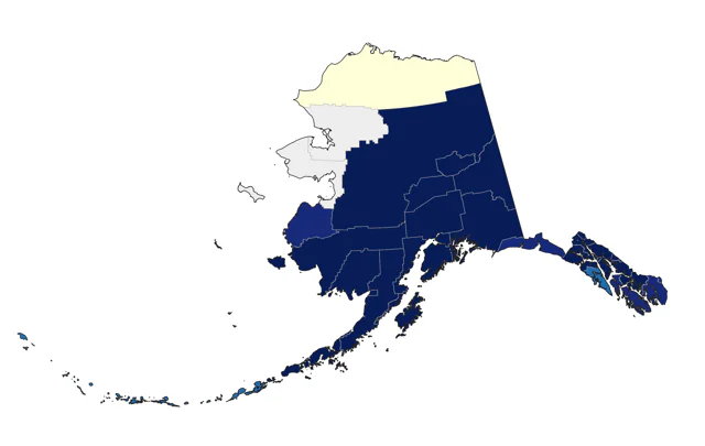 Black-billed Magpie county map