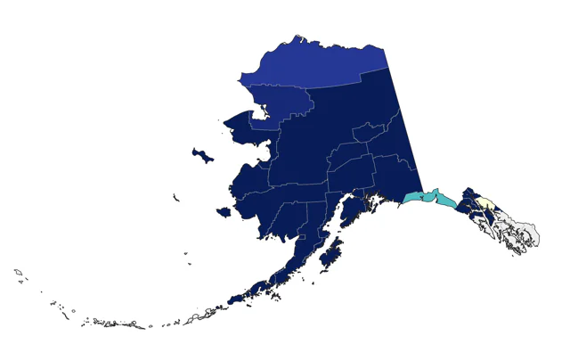 Black-capped Chickadee county map