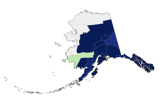 Brown Creeper county map