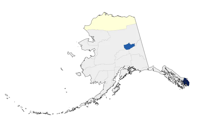 Brown Thrasher county map