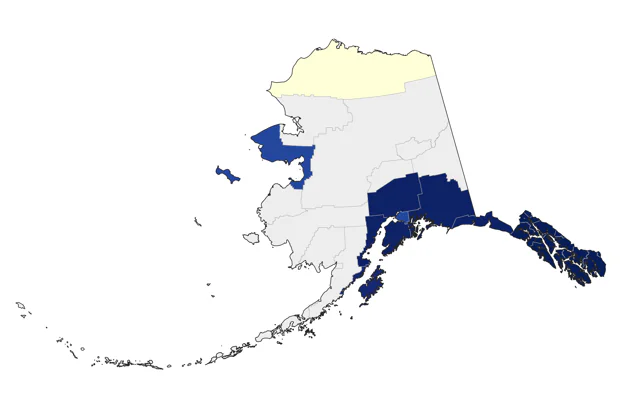 California Gull county map