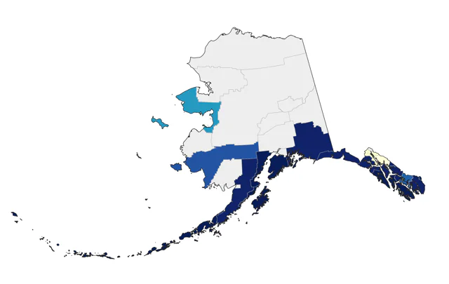Cassin's Auklet county map