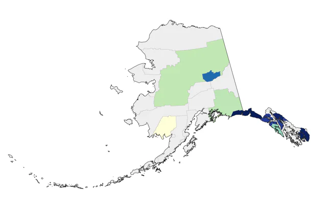 Clark's Nutcracker county map
