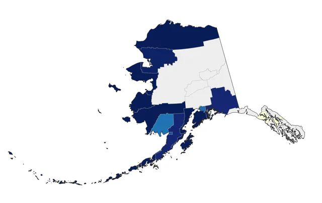 Common Eider county map