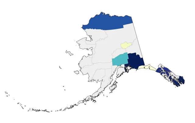 Common Grackle county map