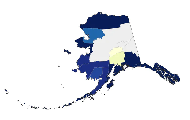 Common Murre county map