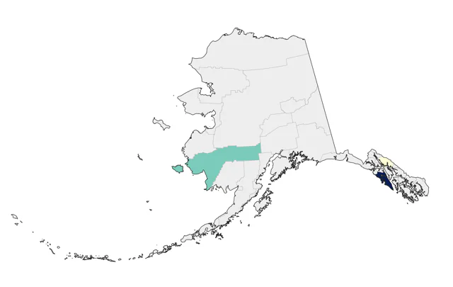 Dickcissel county map