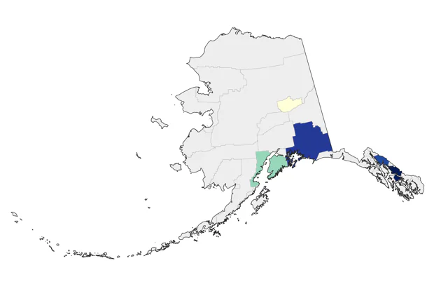 Eared Grebe county map
