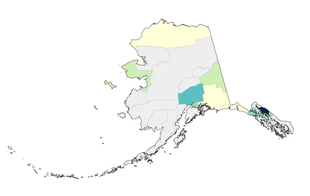 Eastern Phoebe county map