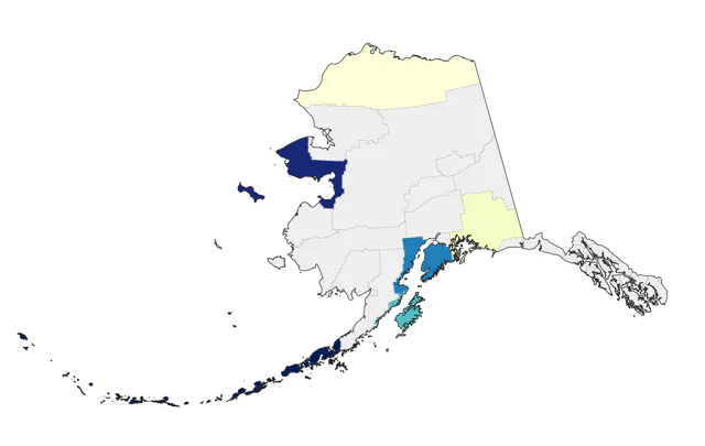 Eurasian Whimbrel county map