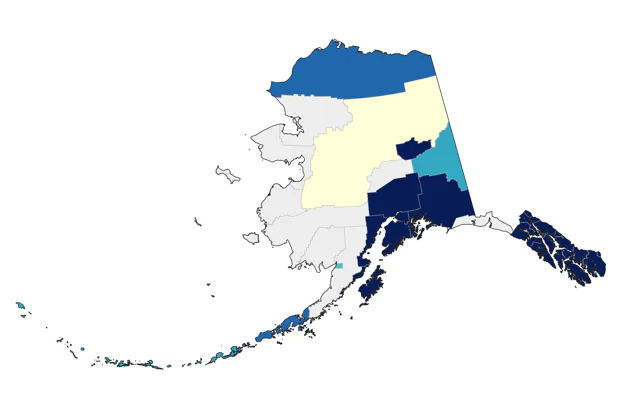 European Starling county map