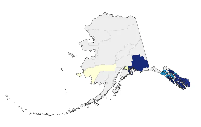 Gray Catbird county map