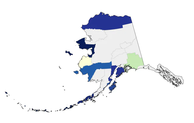 Gray-tailed Tattler county map