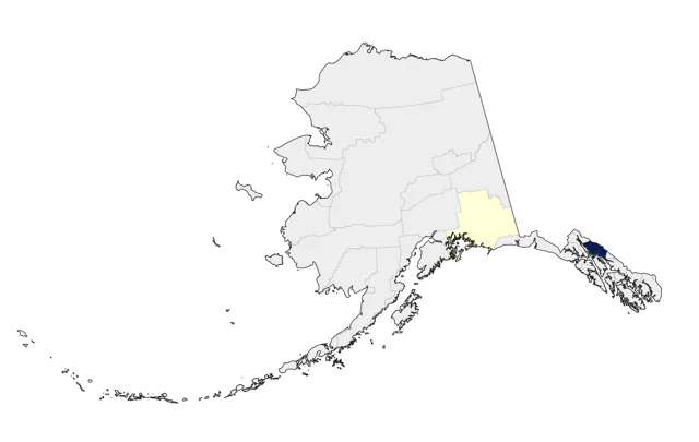 Hermit Warbler county map
