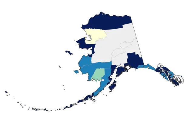 Horned Puffin county map