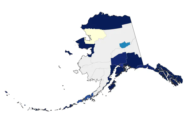 Iceland Gull county map