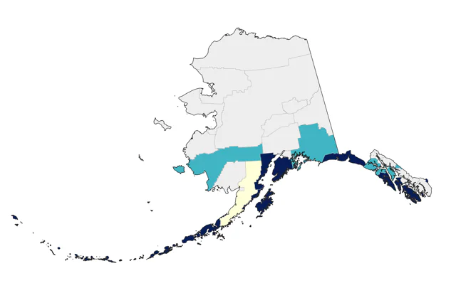 Laysan Albatross county map