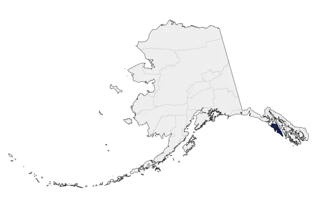 LeConte's Sparrow county map