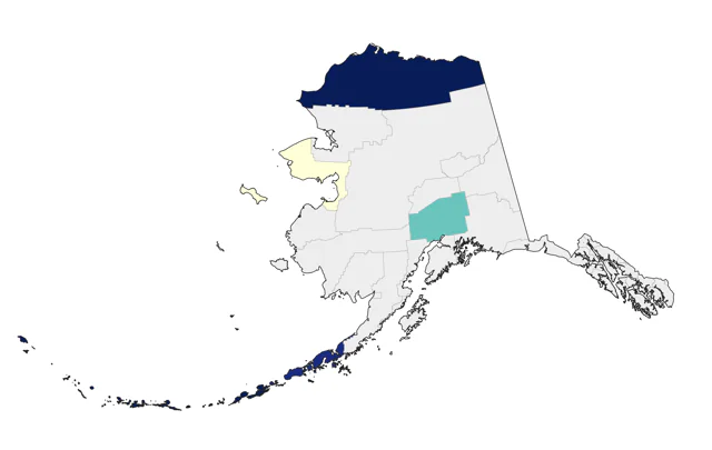Little Stint county map