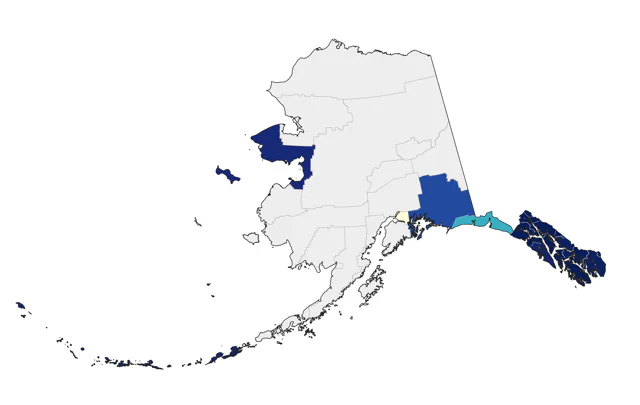 MacGillivray's Warbler county map
