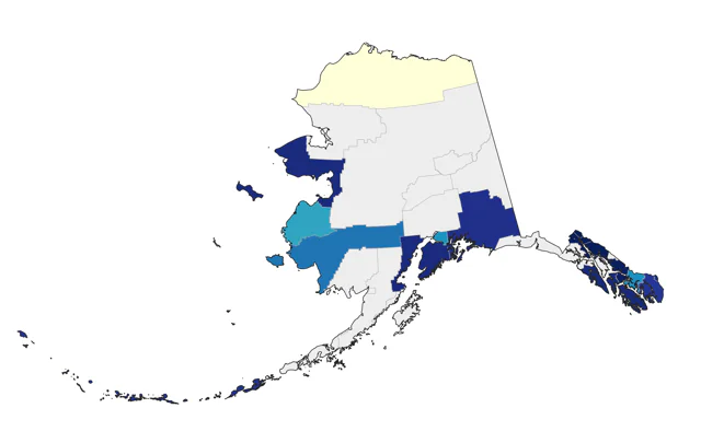Magnolia Warbler county map