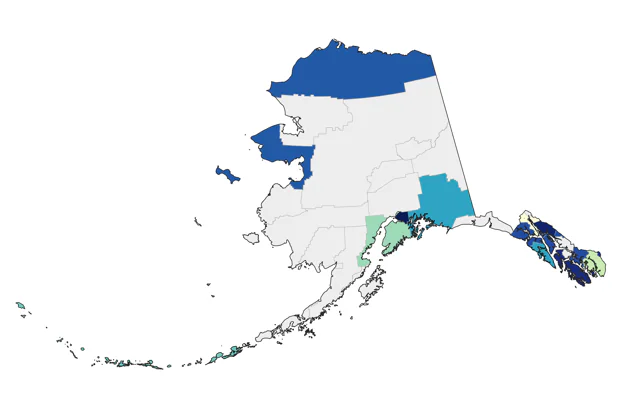 Northern Mockingbird county map