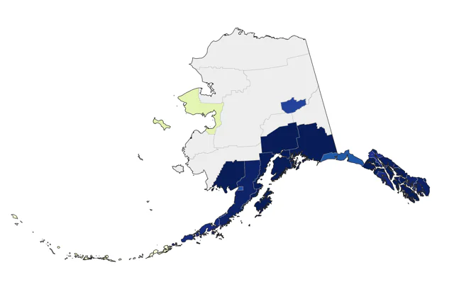 Northern Saw-whet Owl county map