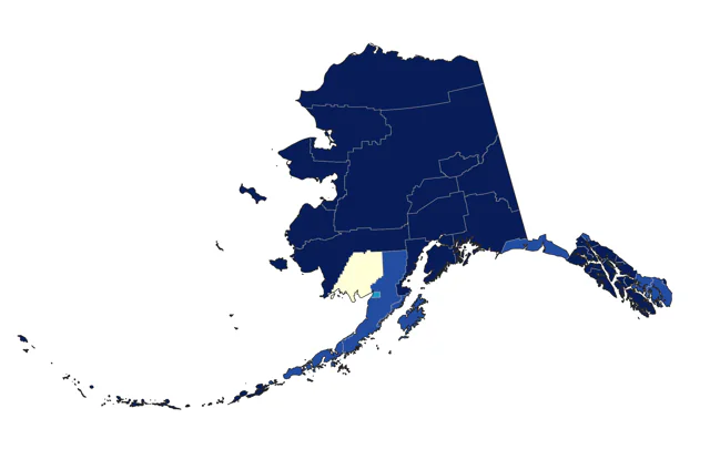 Pectoral Sandpiper county map