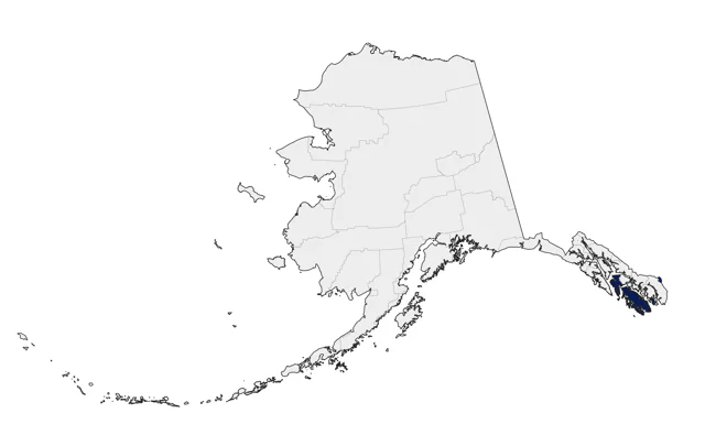 Pileated Woodpecker county map