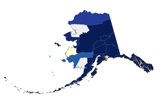 Pine Siskin county map