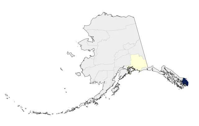 Prairie Warbler county map