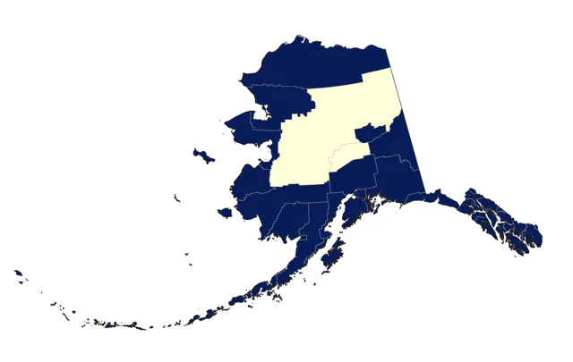 Red-breasted Merganser county map