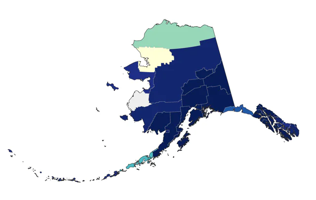 Red-breasted Nuthatch county map