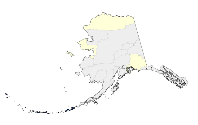 Red-flanked Bluetail county map