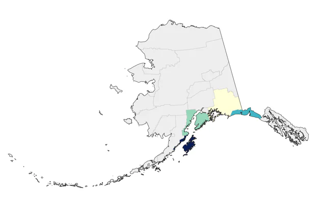 Red-footed Booby county map
