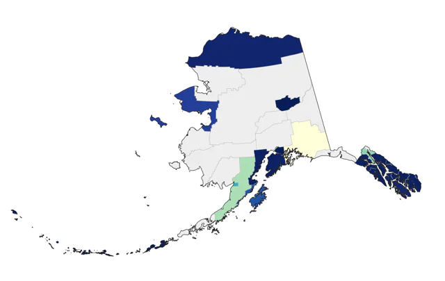 Ring-billed Gull county map
