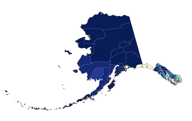Rough-legged Hawk county map