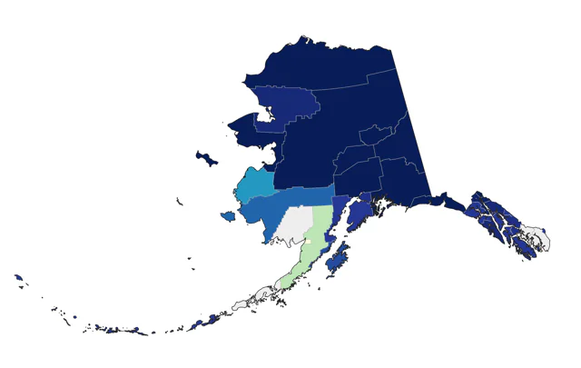 Say's Phoebe county map
