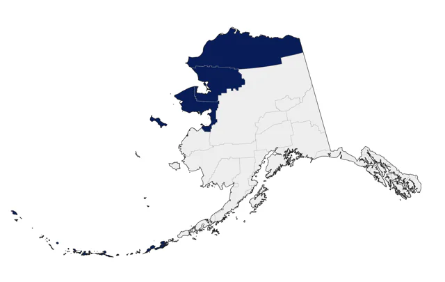 Stejneger's Scoter county map