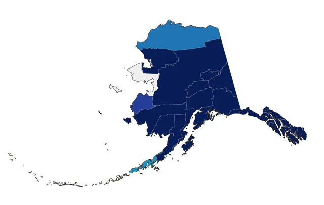 Trumpeter Swan county map