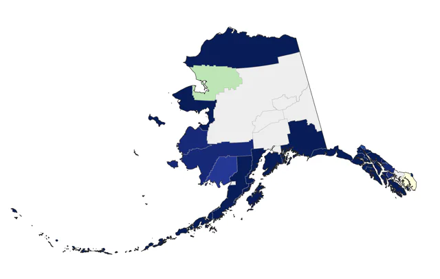Tufted Puffin county map