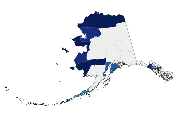 Vega Gull county map