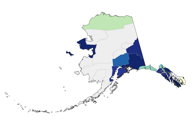 Western Kingbird county map