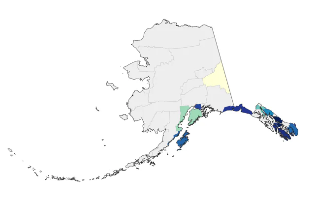 Western Meadowlark county map