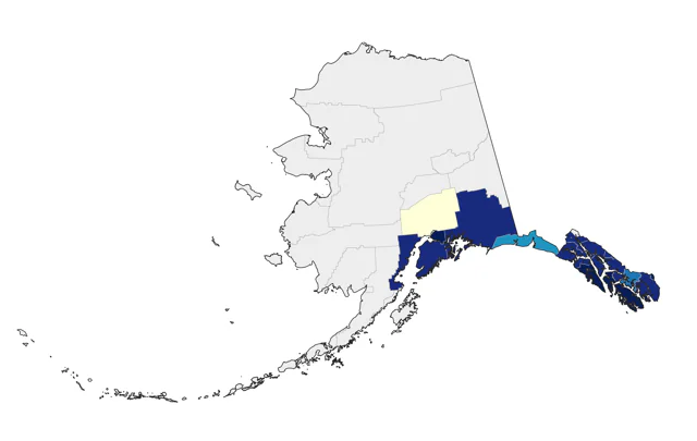 Western Screech-Owl county map