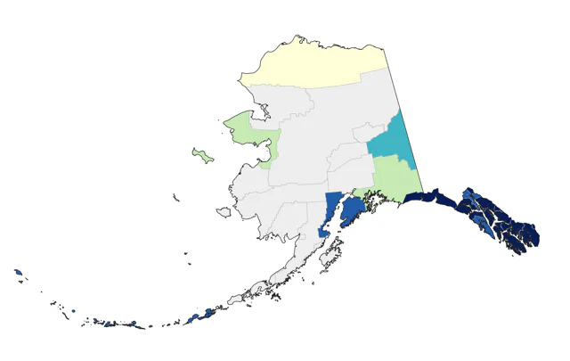 Western Tanager county map